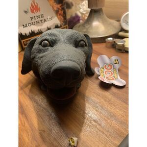 STRETCHY DOG Schylling Rubber Black Dog Eyes Tongue High Quality Hand Puppet New